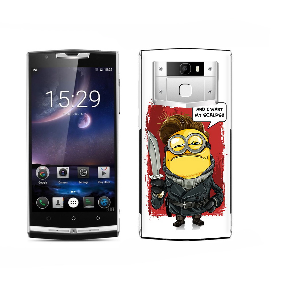 

Чехол MyPads Tocco для Oukitel K15 Plus миньон убийца, Прозрачный, Tocco