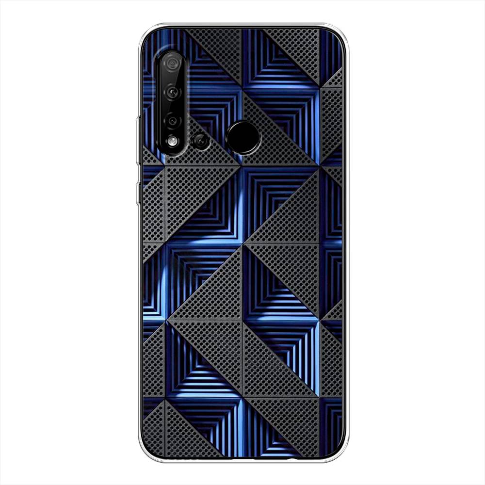 

Чехол на Huawei Nova 5i "IBM", Серый;синий, 69850-3
