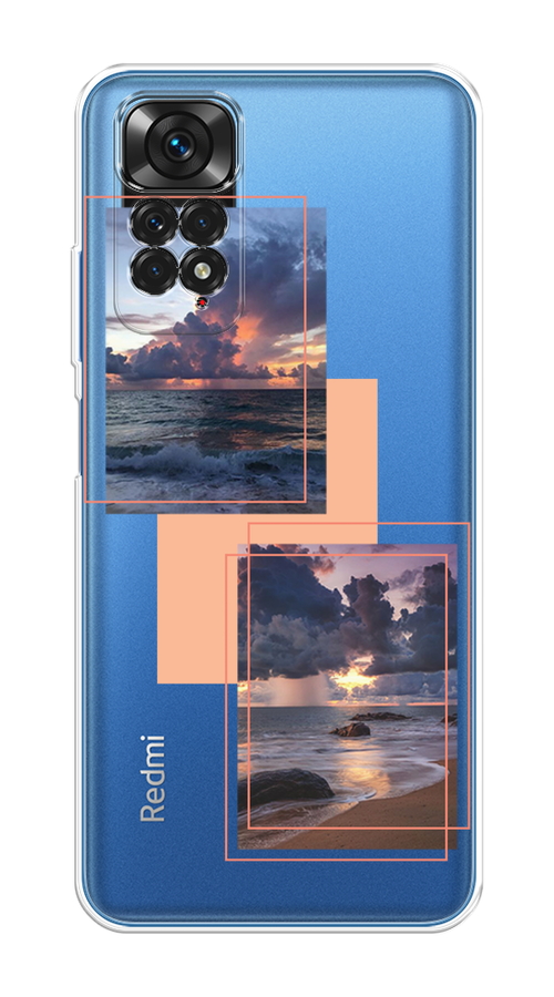 

Чехол на Xiaomi Redmi Note 11S "Sky collage", Розовый;прозрачный;синий, 313850-1