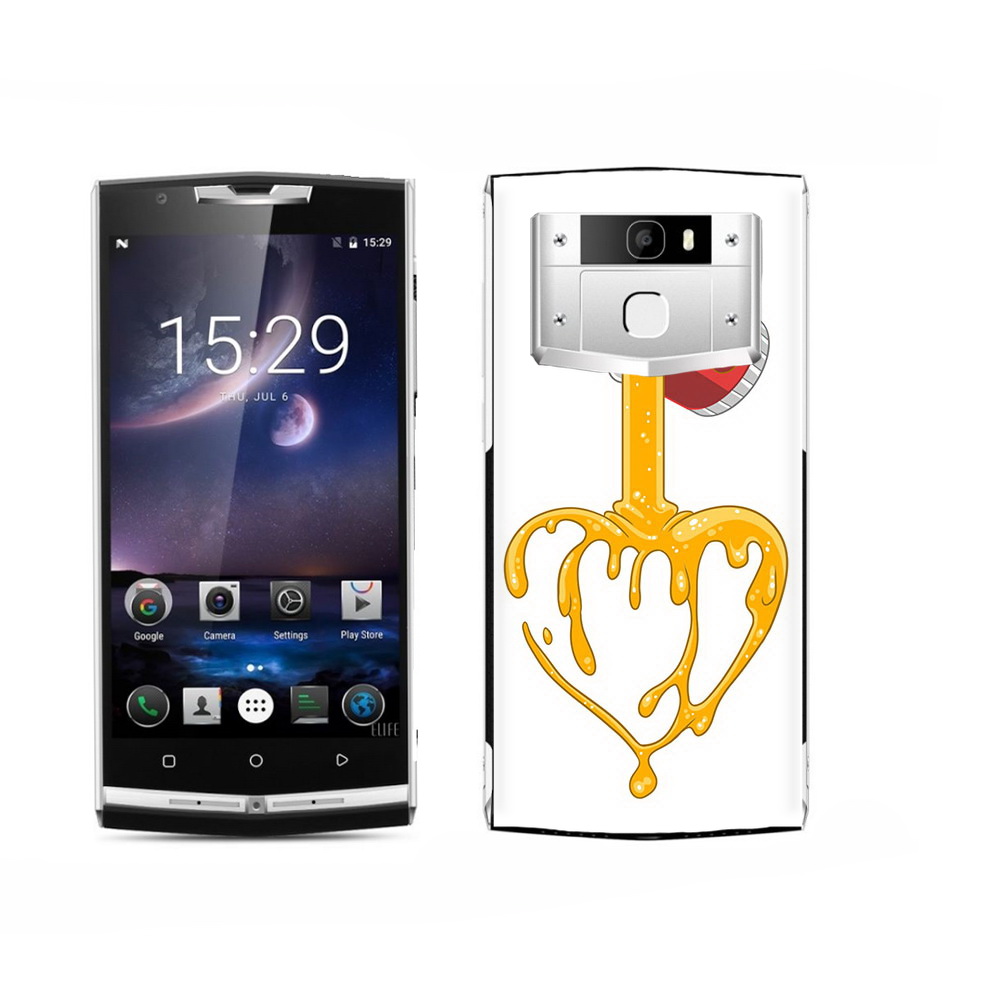 

Чехол MyPads Tocco для Oukitel K15 Plus медовое сердце, Прозрачный, Tocco
