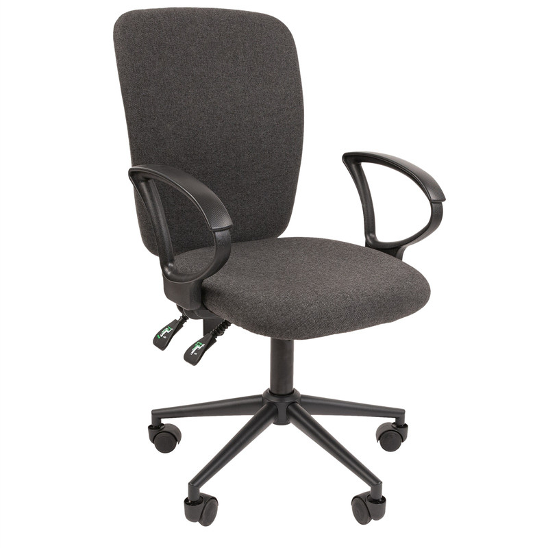 

Компьютерное кресло Chairman 9801 Black ткань, серый, Черный;серебристый