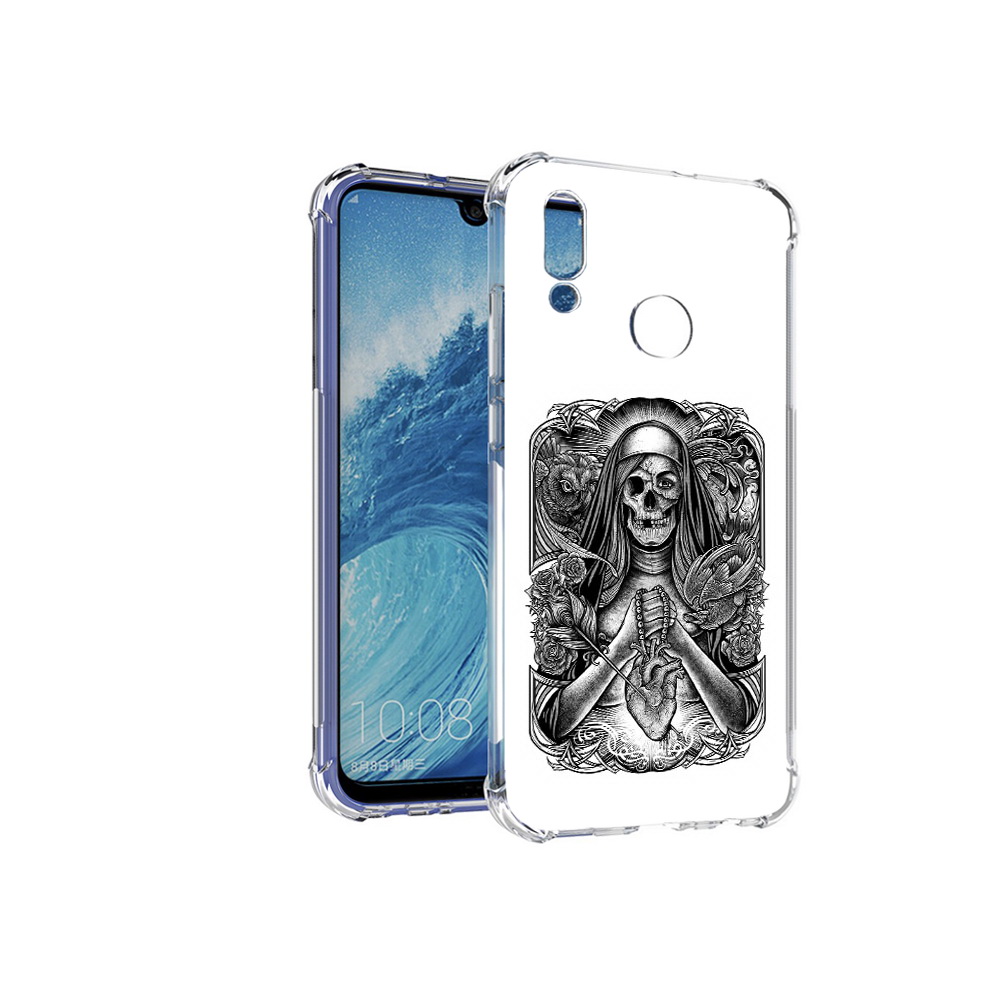 

Чехол MyPads Tocco для Huawei P Smart (2019) скелет с сердцем, Прозрачный, Tocco