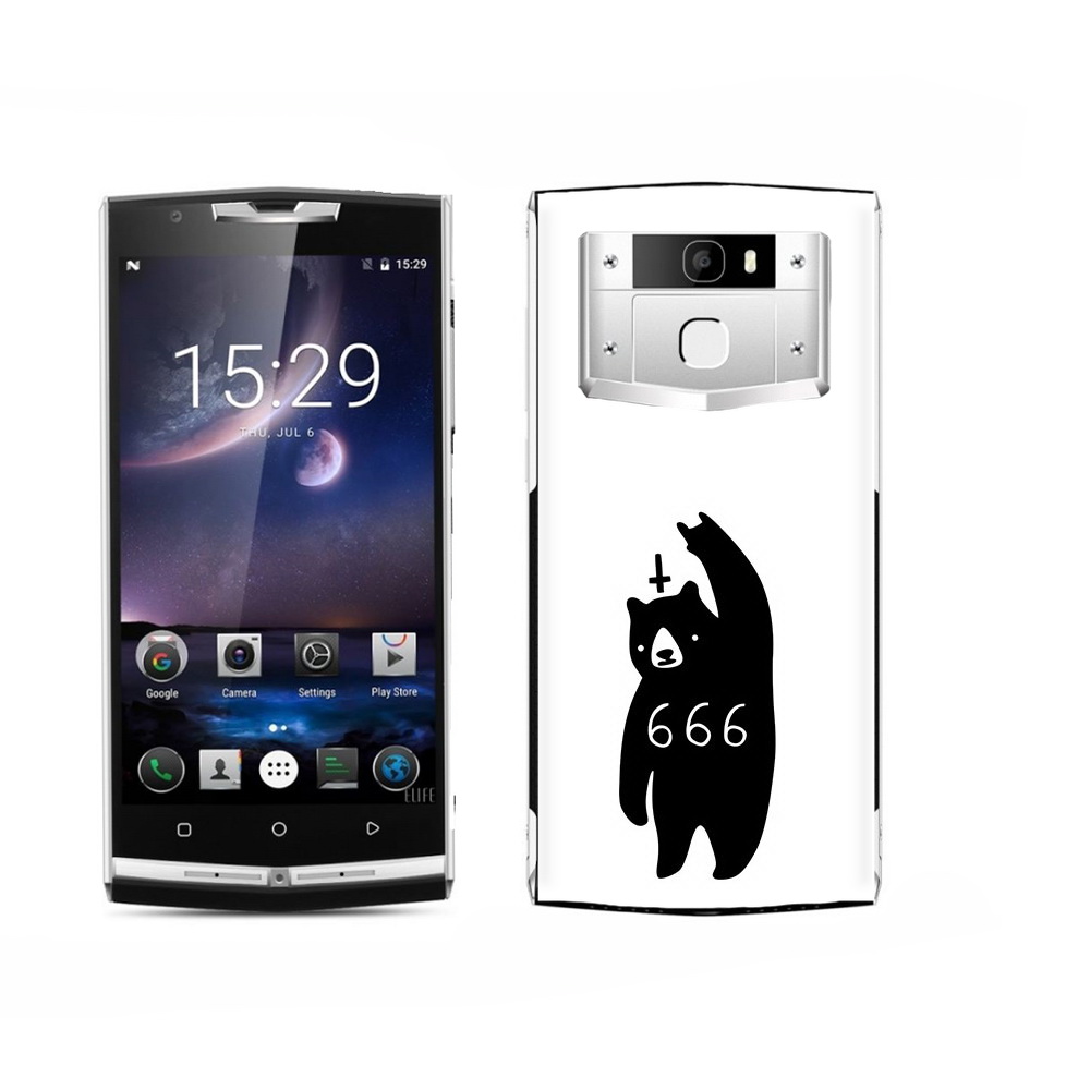 

Чехол MyPads Tocco для Oukitel K15 Plus медведь 666, Прозрачный, Tocco