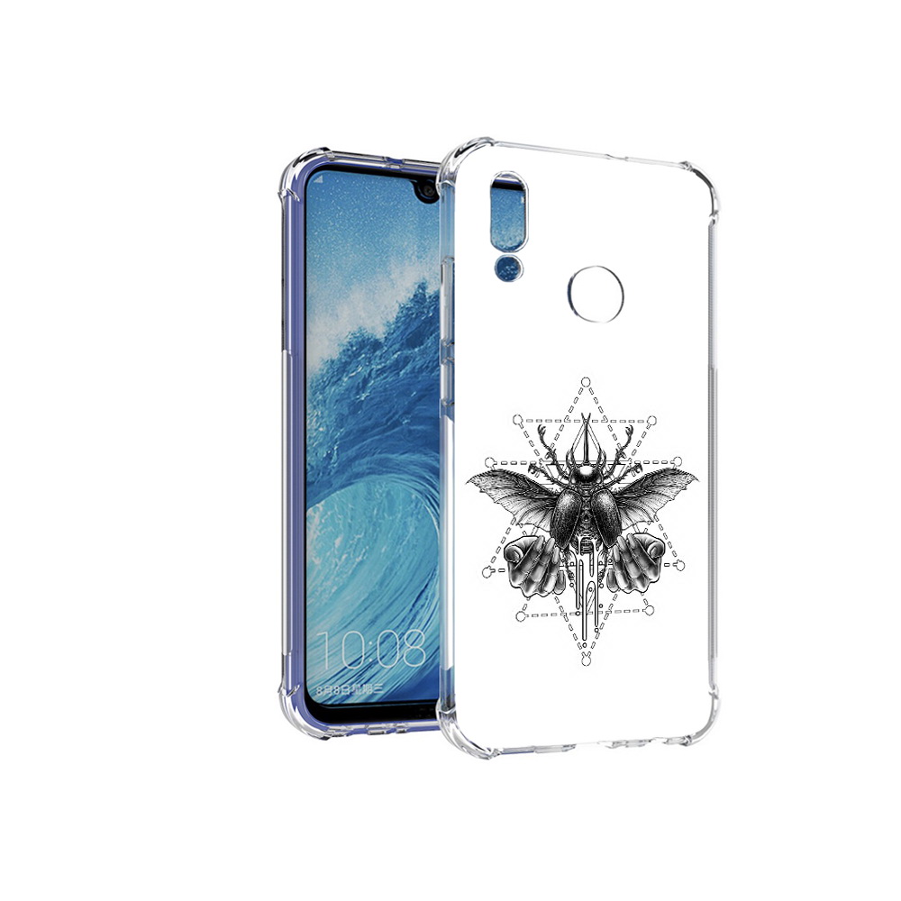 

Чехол MyPads Tocco для Huawei P Smart (2019) скарабей, Прозрачный, Tocco