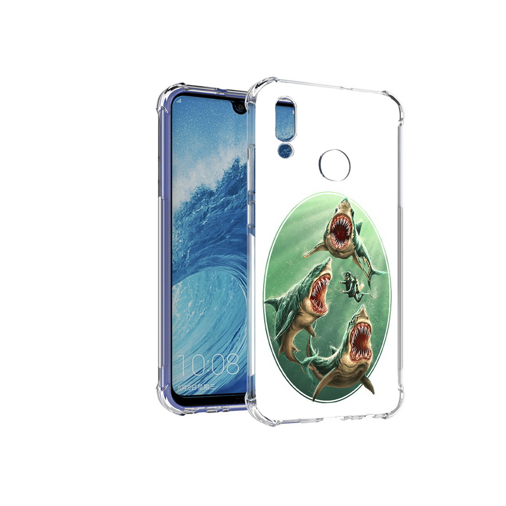 

Чехол MyPads Tocco для Huawei P Smart (2019) синяя бездна, Прозрачный, Tocco