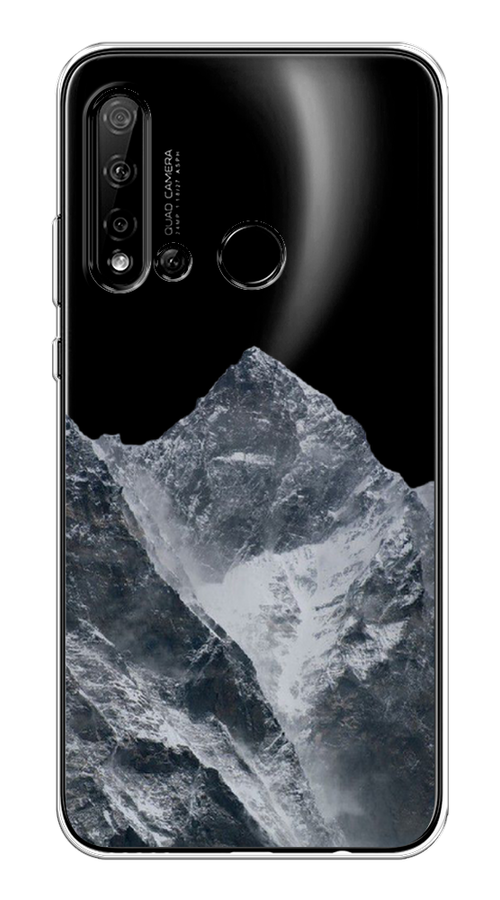 

Чехол на Huawei P20 Lite 2019 "Горы арт 4", Серый;бежевый, 69750-2