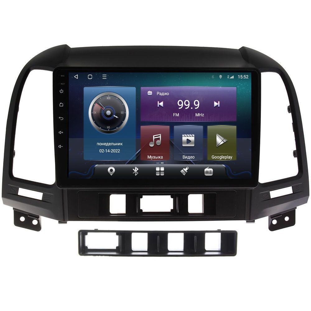 Магнитола CRS-300  Hyundai Santa Fe II 2006-2012-Android 13-Процессор 8 ядер-  6+128Gb