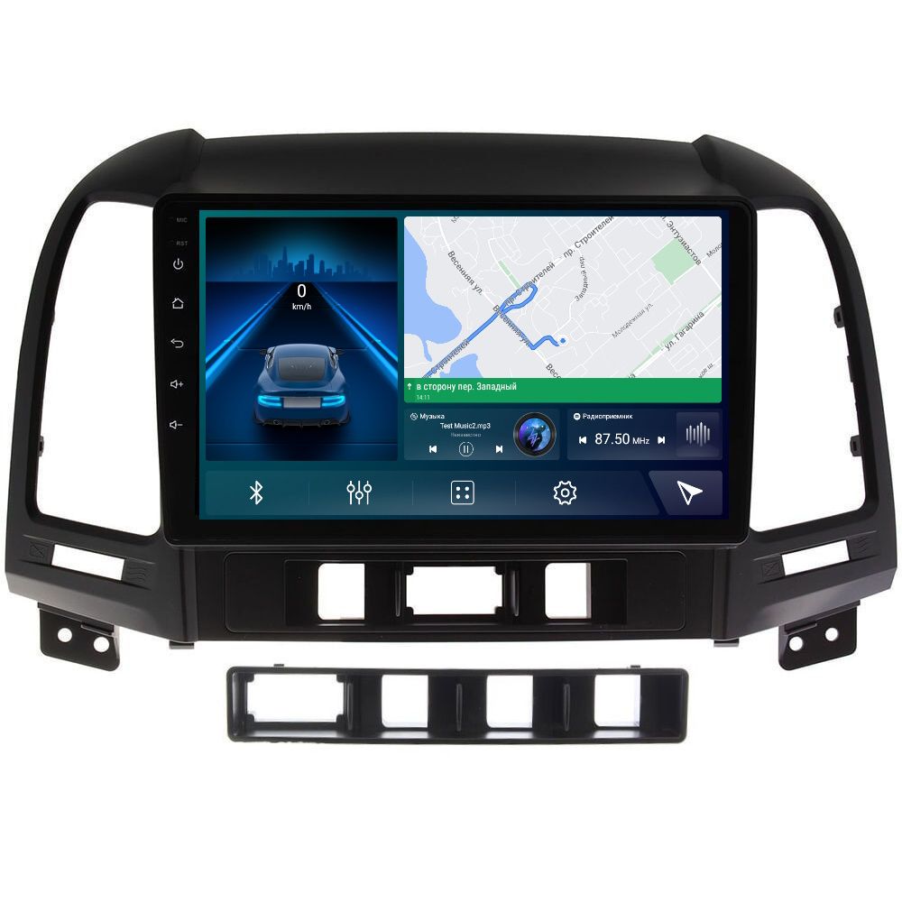 Магнитола CRS-300 Hyundai Santa Fe II 2006-2012-Android 13-Процессор 8 ядер- 4+64Gb