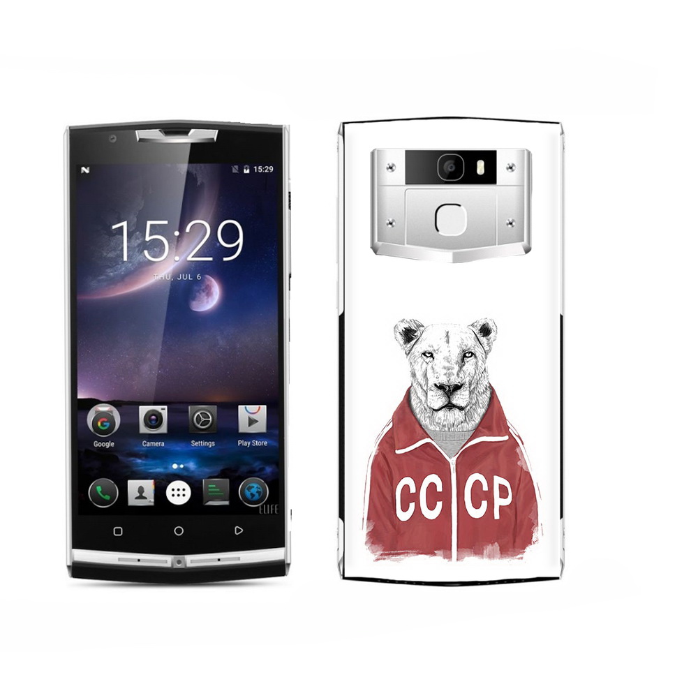 

Чехол MyPads Tocco для Oukitel K15 Plus львица ссср, Прозрачный, Tocco