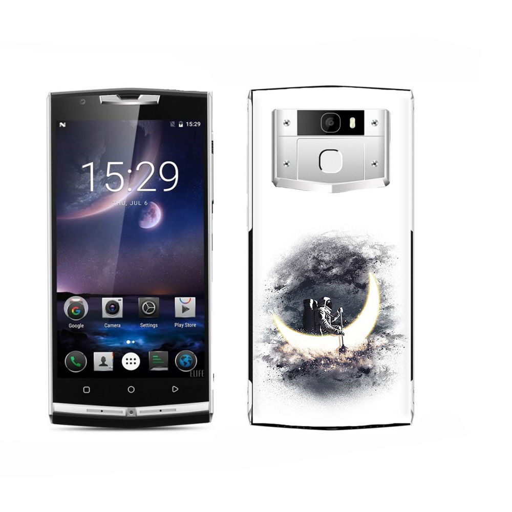 

Чехол MyPads Tocco для Oukitel K15 Plus лунный путешественник, Прозрачный, Tocco