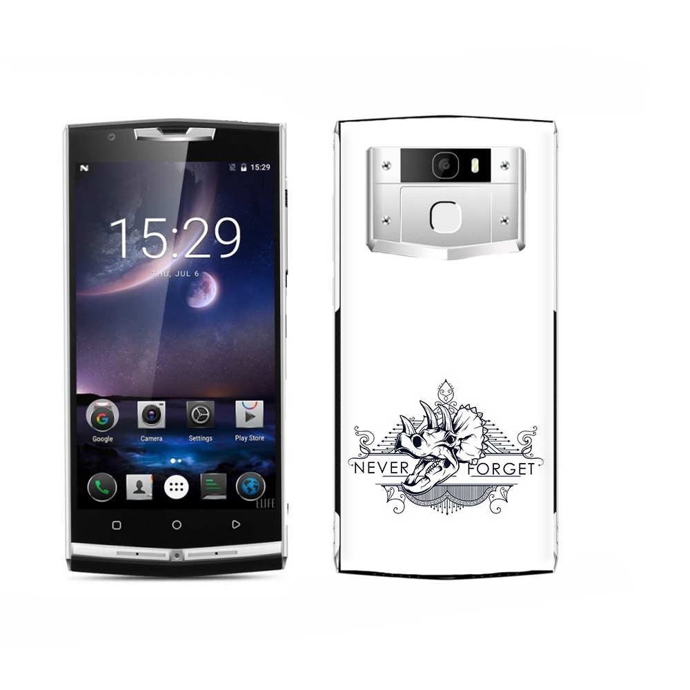 

Чехол MyPads Tocco для Oukitel K15 Plus логотип носорога никогда не забуду, Прозрачный, Tocco