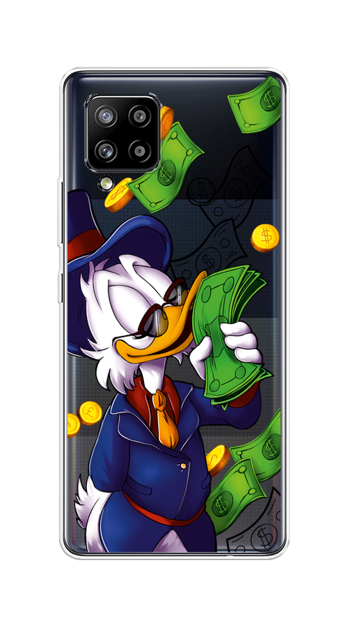 

Чехол на Samsung Galaxy A42 "Scrooge McDuck with Money", Синий;зеленый;белый, 2101750-6