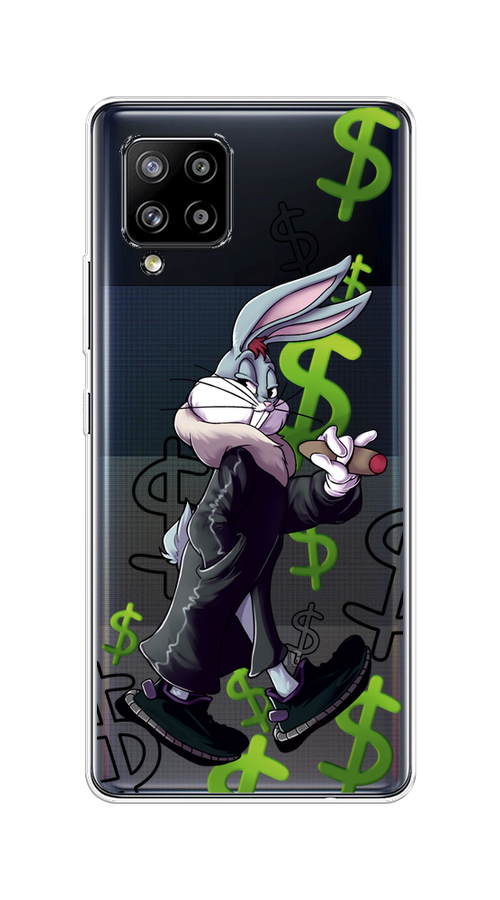 

Чехол на Samsung Galaxy A42 "Rich Bugs Bunny", Зеленый;черный;голубой, 2101750-6