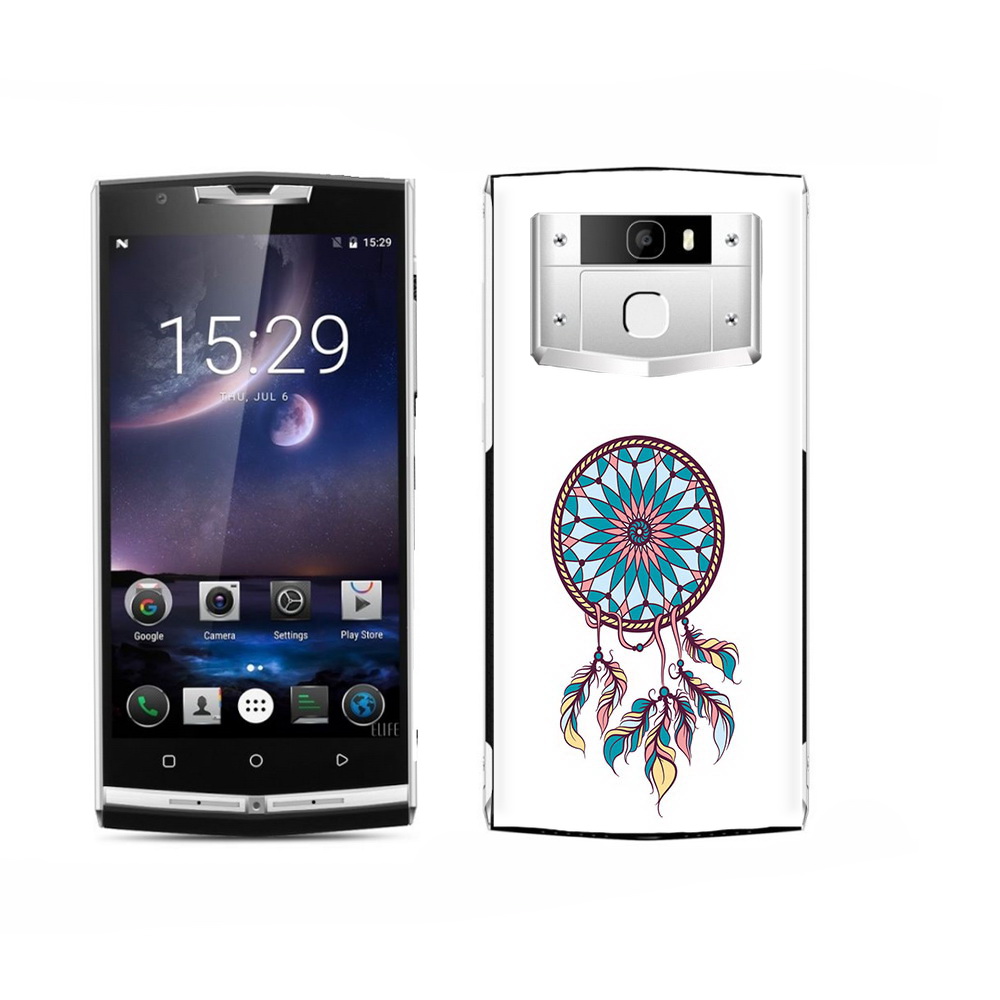 

Чехол MyPads Tocco для Oukitel K15 Plus ловец снов синий, Прозрачный, Tocco