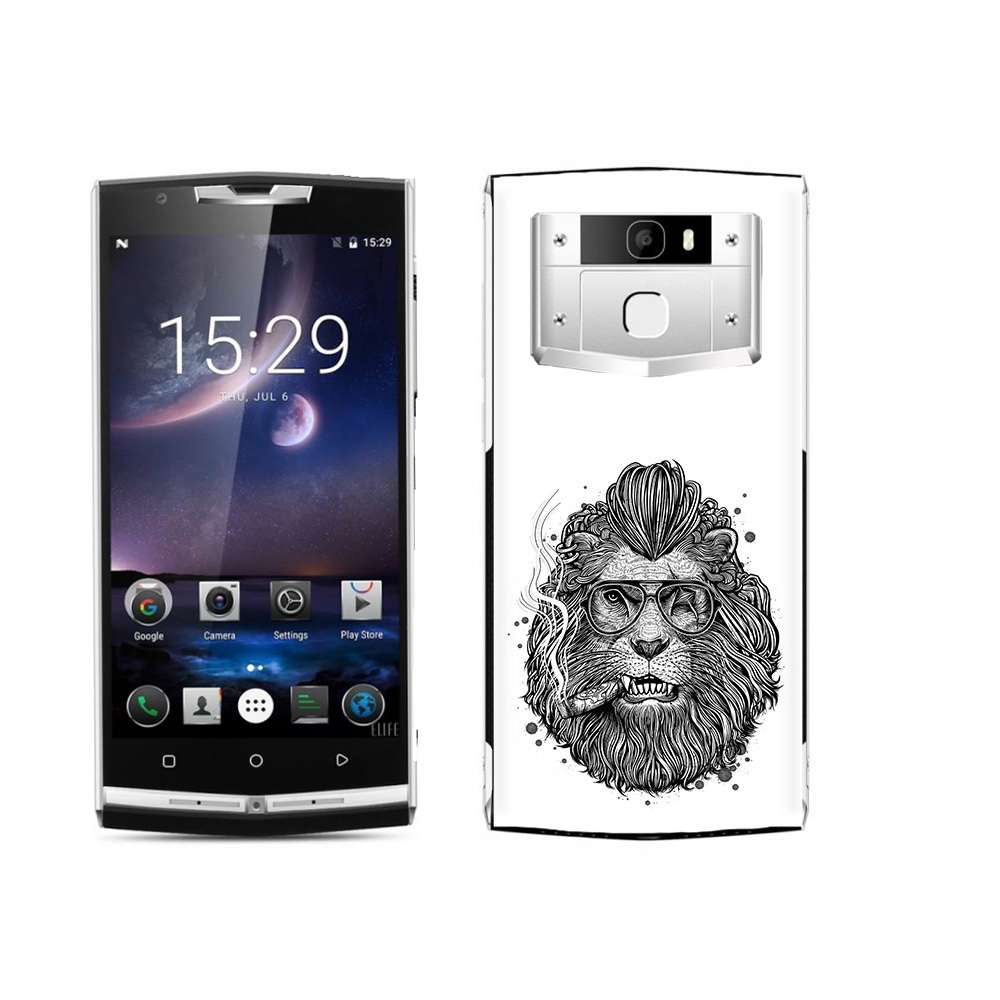 

Чехол MyPads Tocco для Oukitel K15 Plus курящий лев, Прозрачный, Tocco