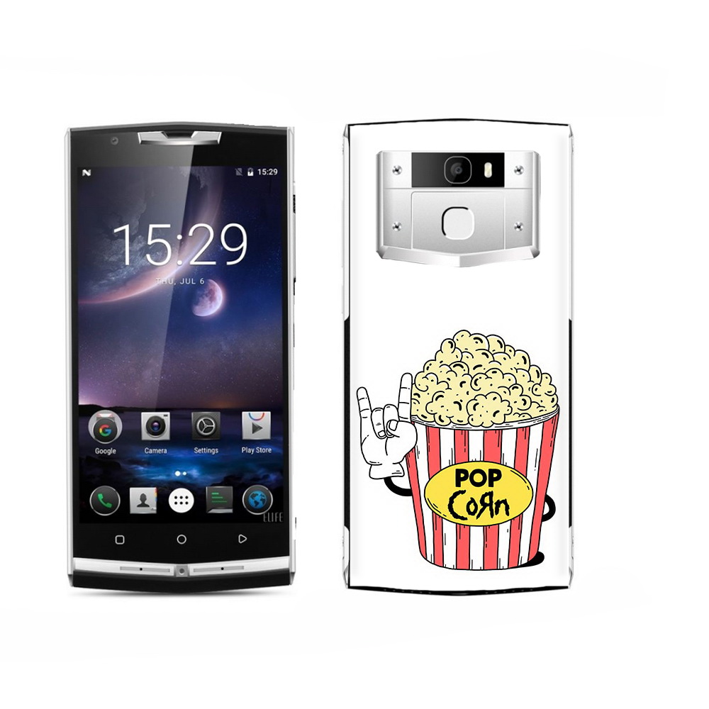 

Чехол MyPads Tocco для Oukitel K15 Plus крутой попкорн, Прозрачный, Tocco
