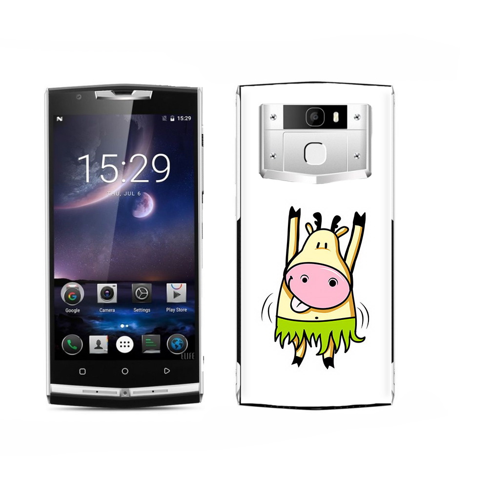 

Чехол MyPads Tocco для Oukitel K15 Plus Веселая корова, Прозрачный, Tocco