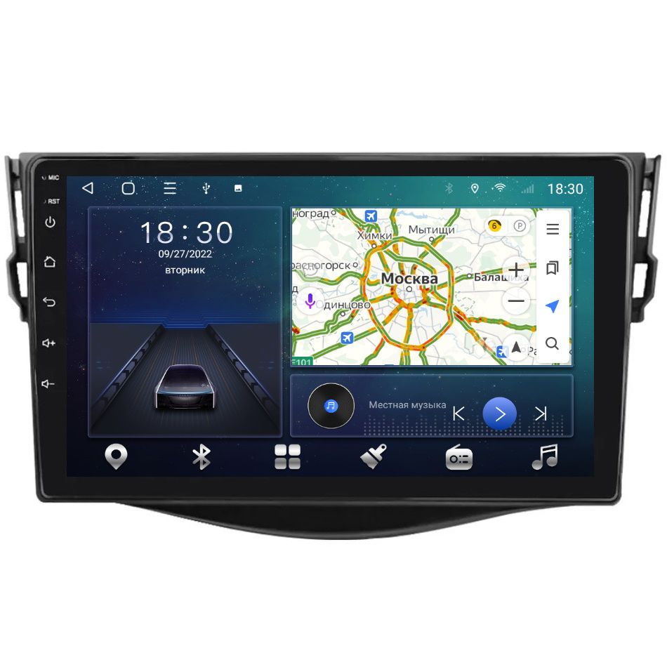 Магнитола CRS-300 Тойота Рав4 Toyota RAV4 2006-2012 - Android 13 Процессор 8 ядер Carplay