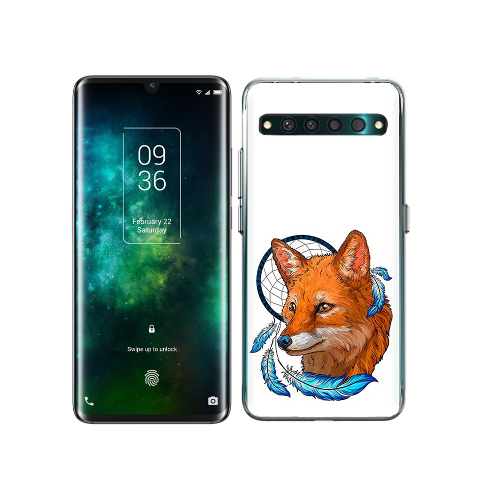 

Чехол MyPads Tocco для TCL 10 Pro лиса и ловец снов, Прозрачный, Tocco
