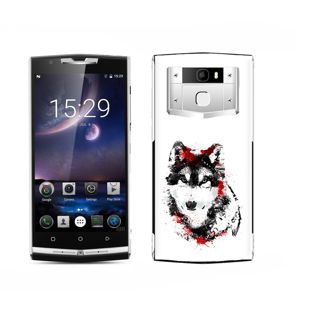

Чехол MyPads Tocco для Oukitel K15 Plus кровавый волк, Прозрачный, Tocco