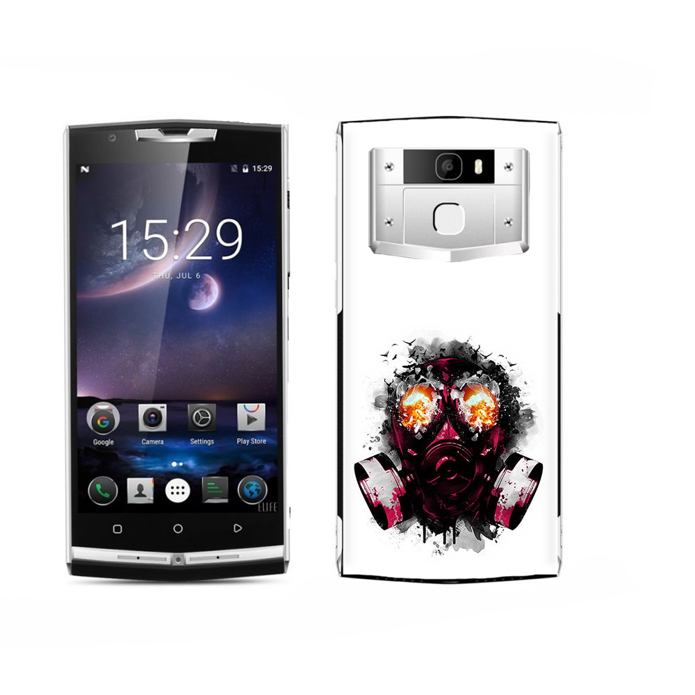 

Чехол MyPads Tocco для Oukitel K15 Plus красный противогаз, Прозрачный, Tocco