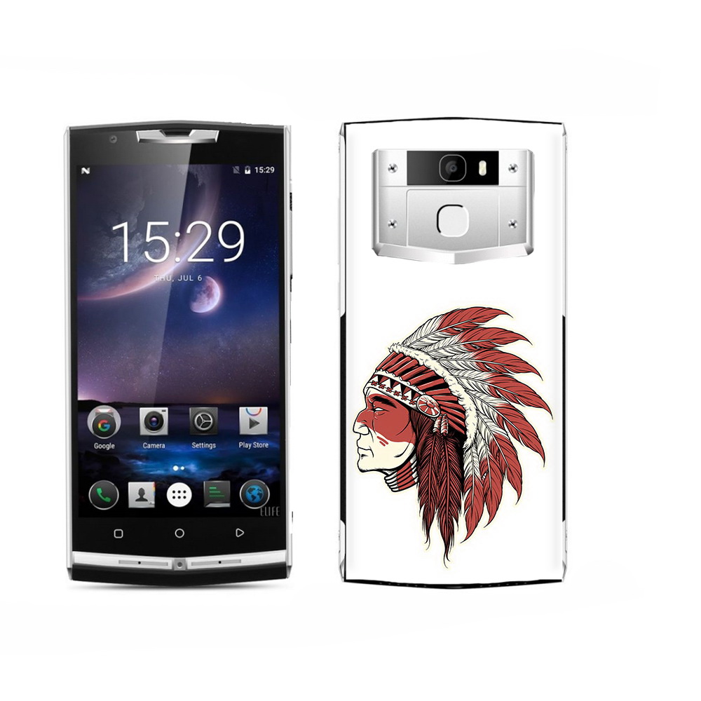 Чехол MyPads Tocco для Oukitel K15 Plus красный индеец