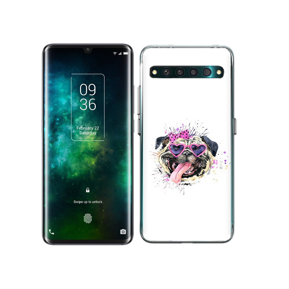 

Чехол MyPads Tocco для TCL 10 Pro Веселая собака, Прозрачный, Tocco