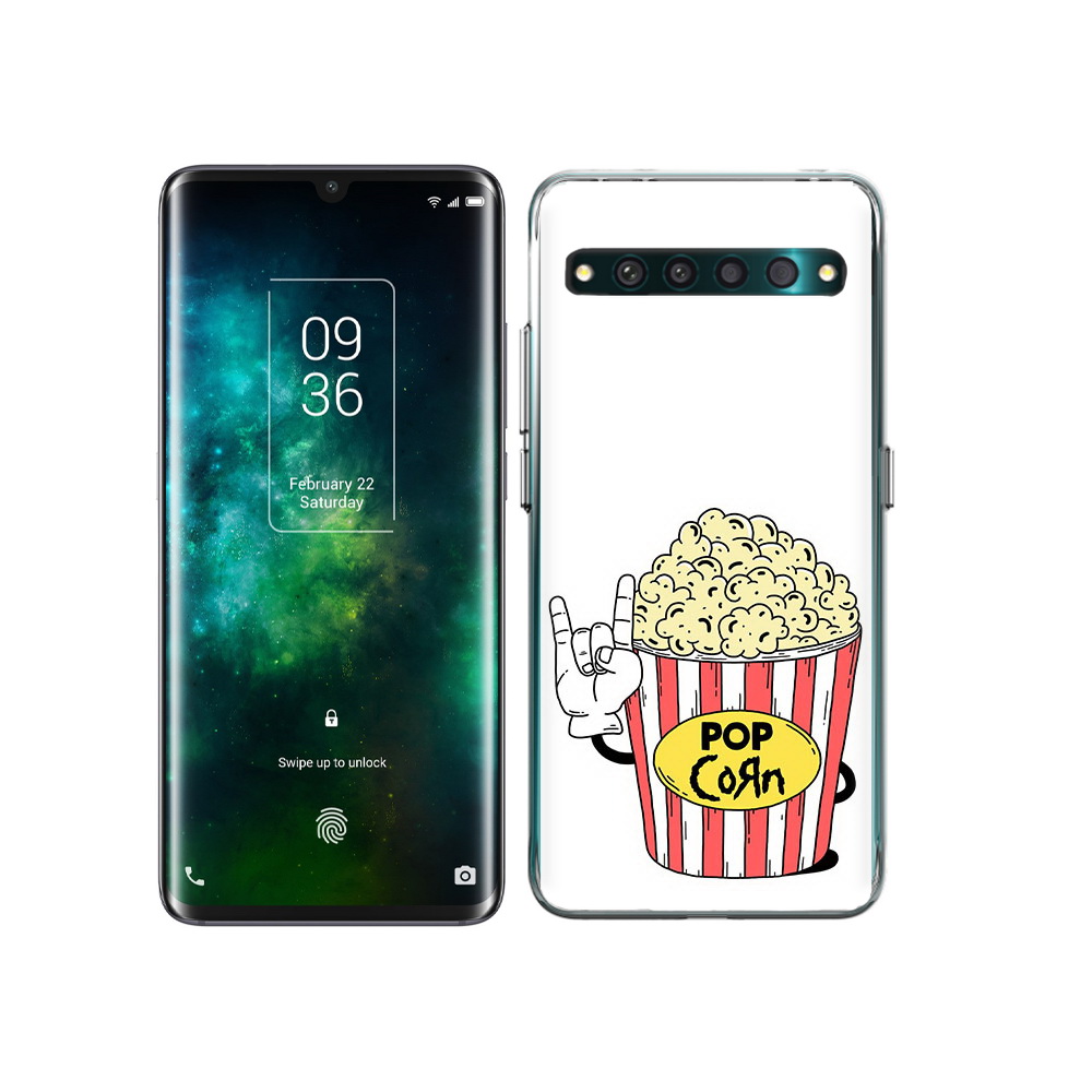 

Чехол MyPads Tocco для TCL 10 Pro крутой попкорн, Прозрачный, Tocco
