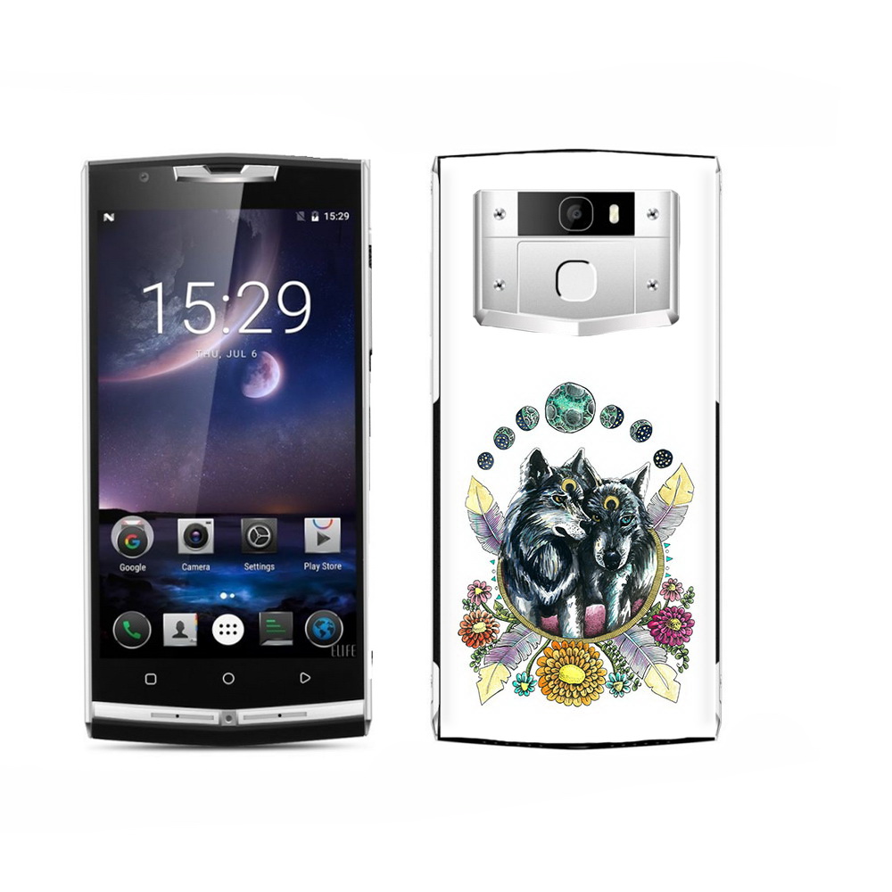 

Чехол MyPads Tocco для Oukitel K15 Plus красивые волки абстракция, Прозрачный, Tocco