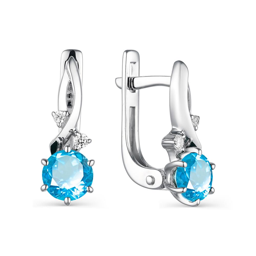 

Серьги из серебра с топазом АЛЬКОР 02-1851_00ТС-00, 02-1851_00ТС-00