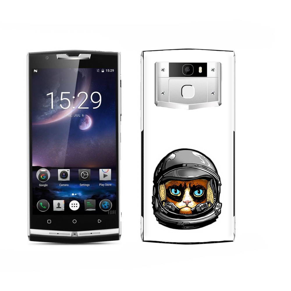 

Чехол MyPads Tocco для Oukitel K15 Plus кот космонавт, Прозрачный, Tocco