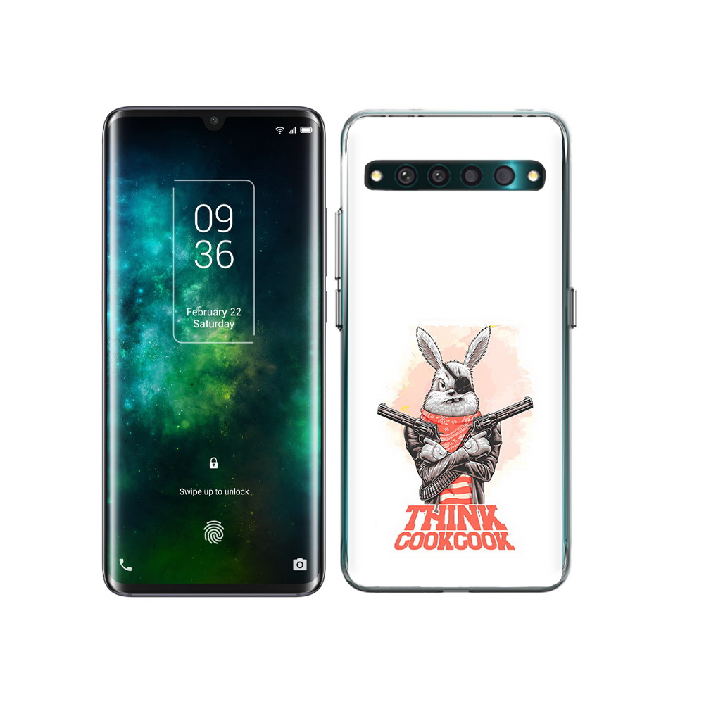 

Чехол MyPads Tocco для TCL 10 Pro кролик пират, Прозрачный, Tocco