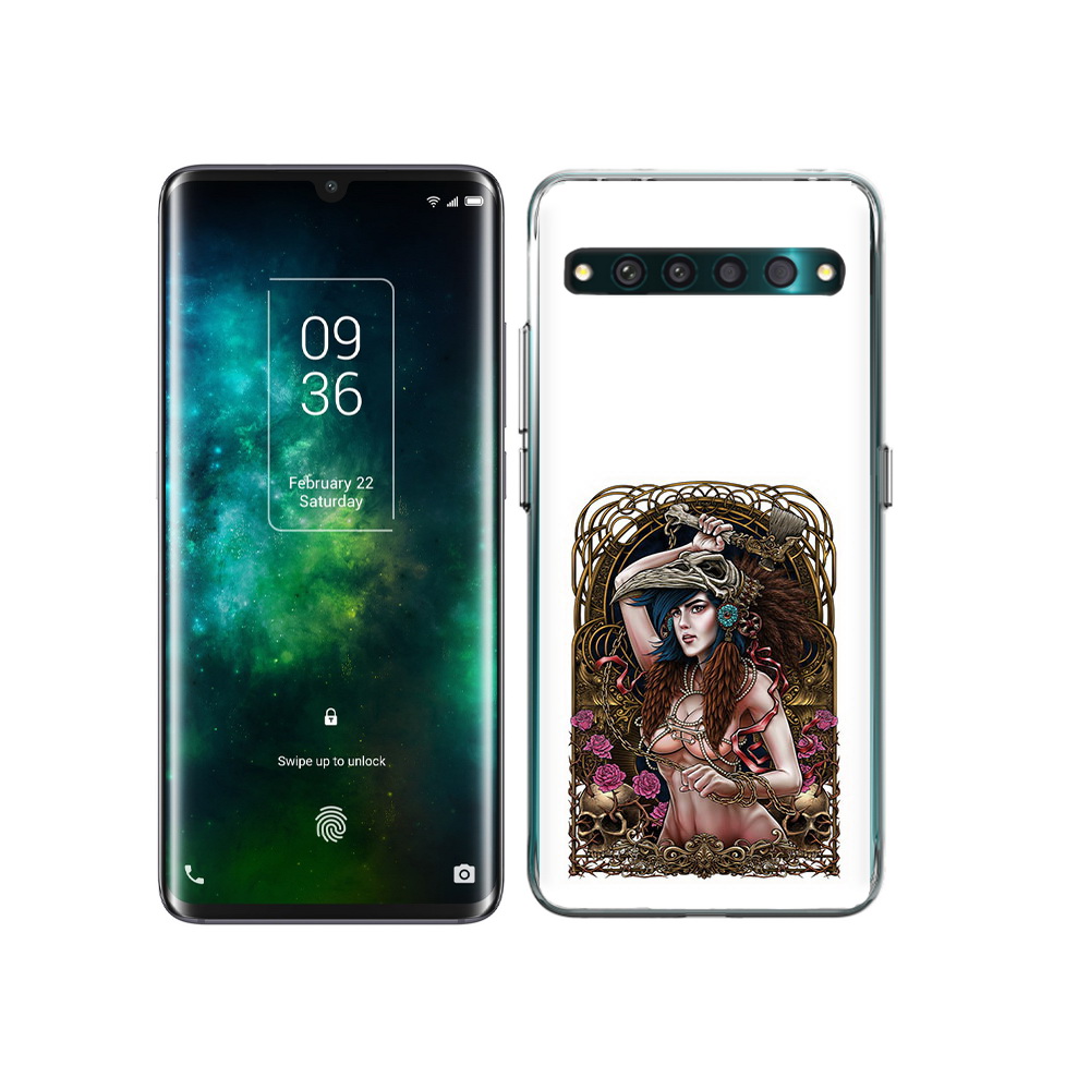

Чехол MyPads Tocco для TCL 10 Pro красивая девушка рисунок, Прозрачный, Tocco