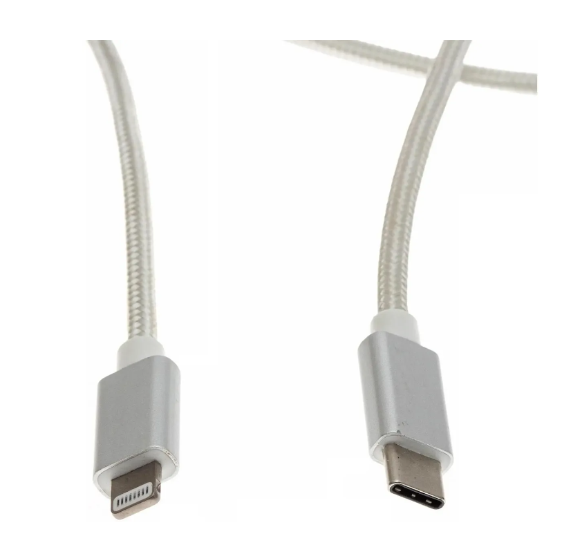 

Кабель Cactus CS-LG.USB.C-1, Lightning (m) - USB Type-C (m), 1м, MFI, белый