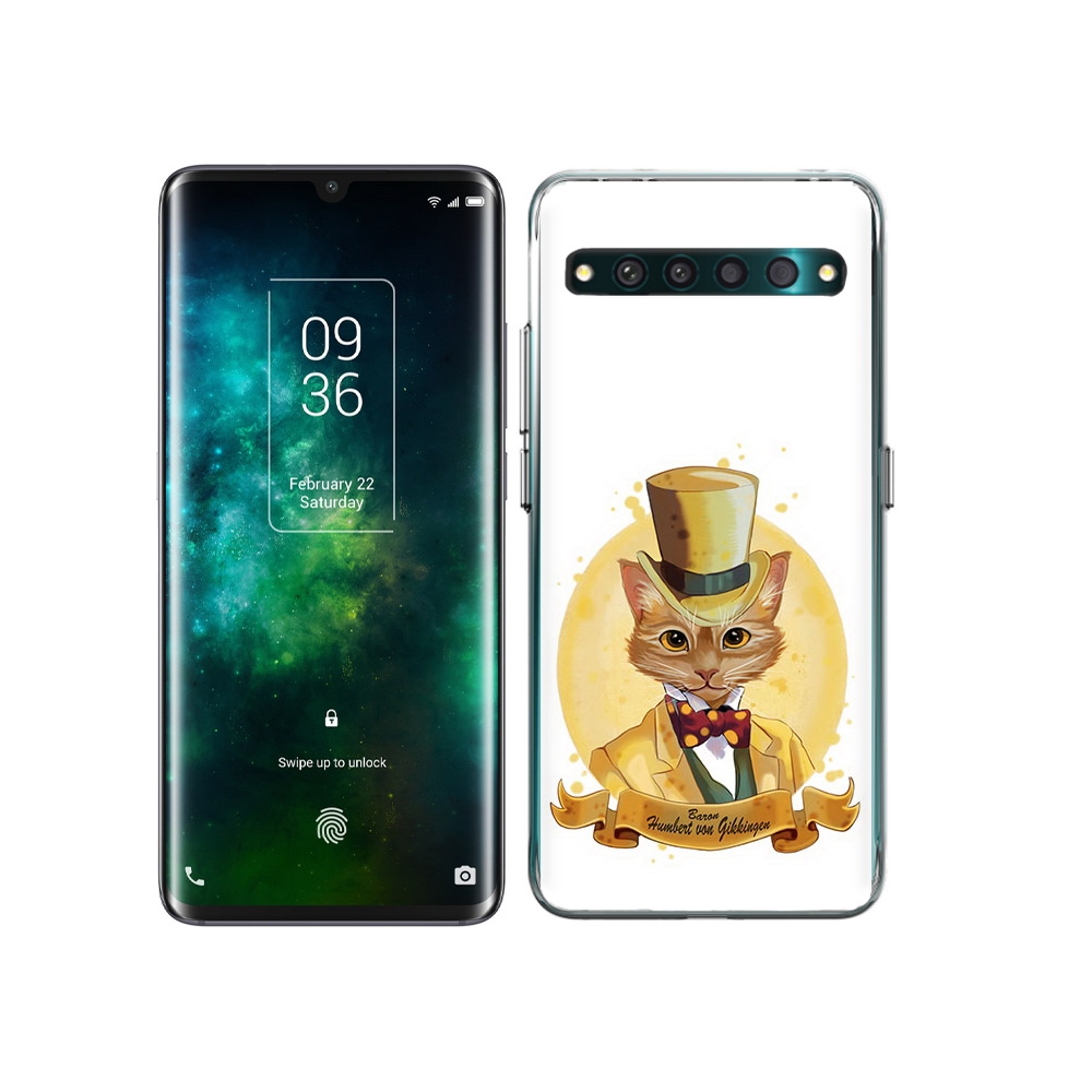 

Чехол MyPads Tocco для TCL 10 Pro кот юрист, Прозрачный, Tocco