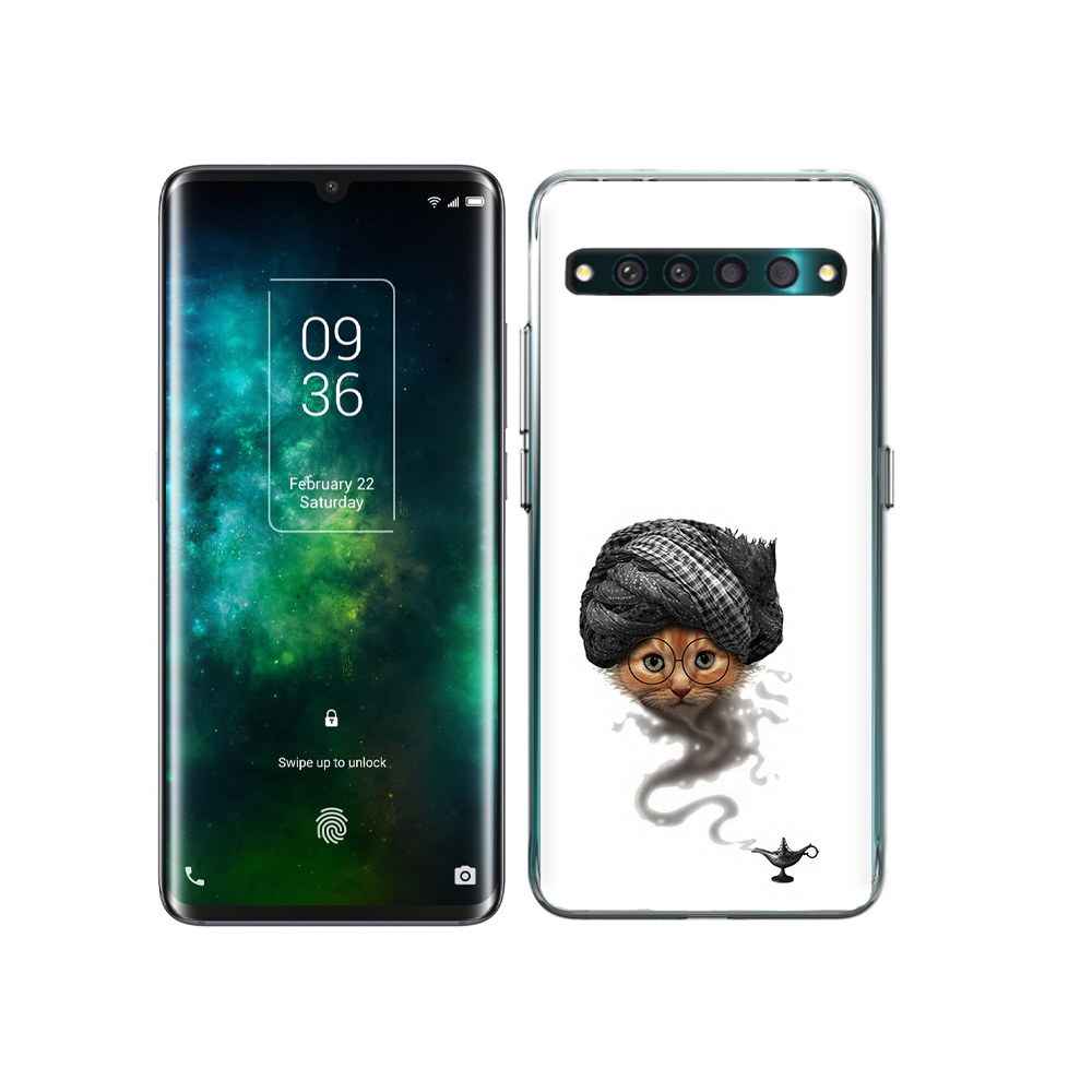 

Чехол MyPads Tocco для TCL 10 Pro кот джин, Прозрачный, Tocco