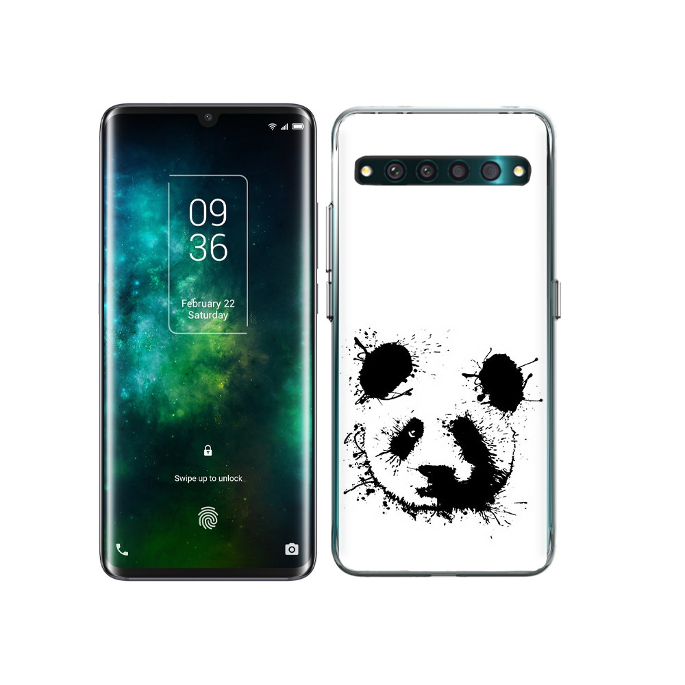 

Чехол MyPads Tocco для TCL 10 Pro клякса-панда, Прозрачный, Tocco