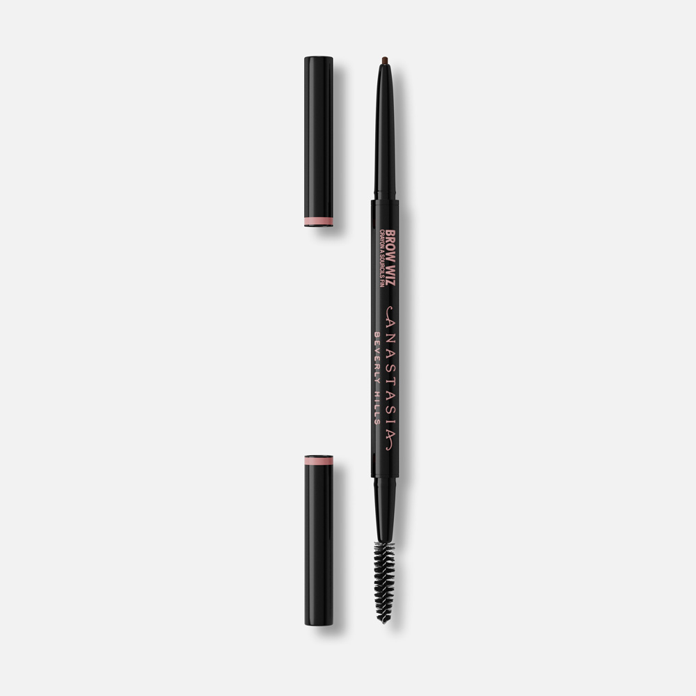 

Карандаш для бровей Anastasia Beverly Hills Brow Wiz с щеточкой тон Ebony 0,085 г, Черный, Brow Wiz