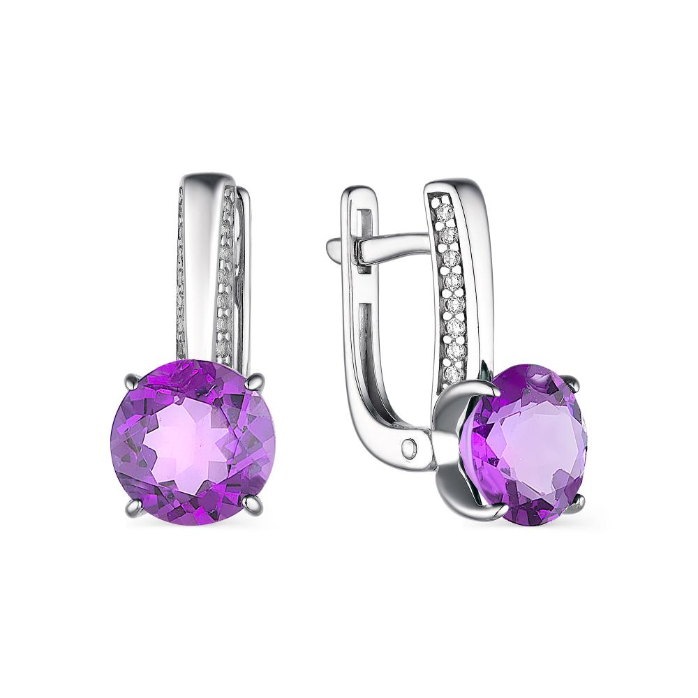 

Серьги из серебра с аметистом АЛЬКОР 02-1899_00АМ-00, 02-1899_00АМ-00