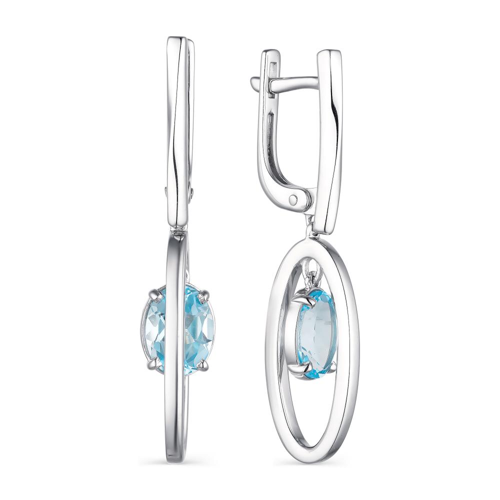 

Серьги из серебра с топазом АЛЬКОР 02-1833_00ТБ-00, 02-1833_00ТБ-00