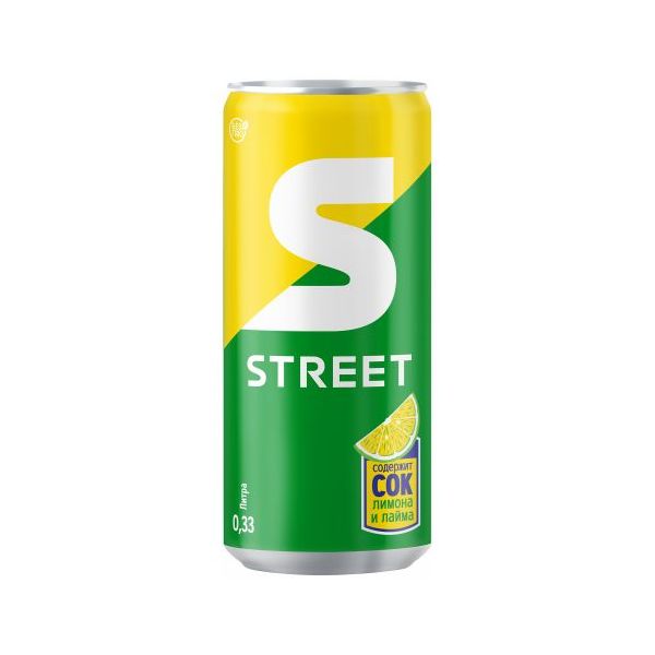 

Газированный напиток Street лимон-лайм 0,33 л
