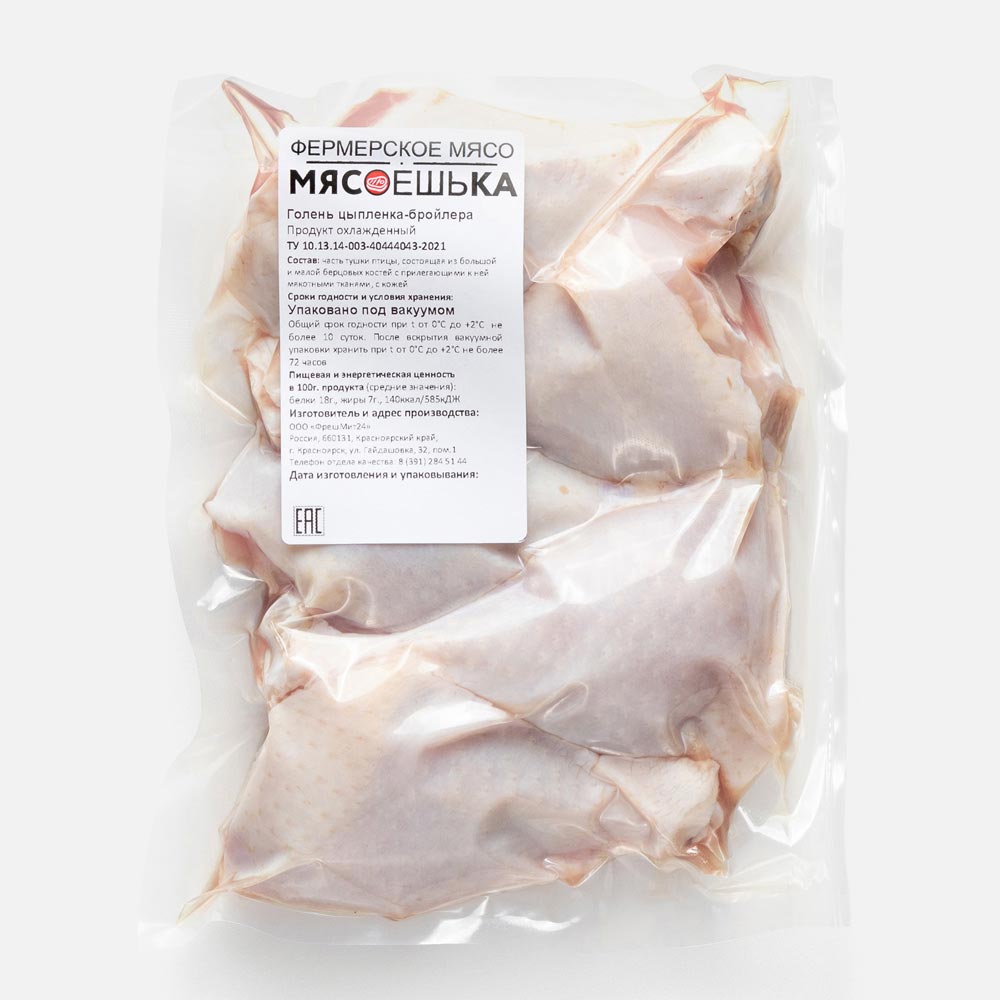 

Голень цыплёнка-бройлера Мясоешька охлаждённая, 700 г