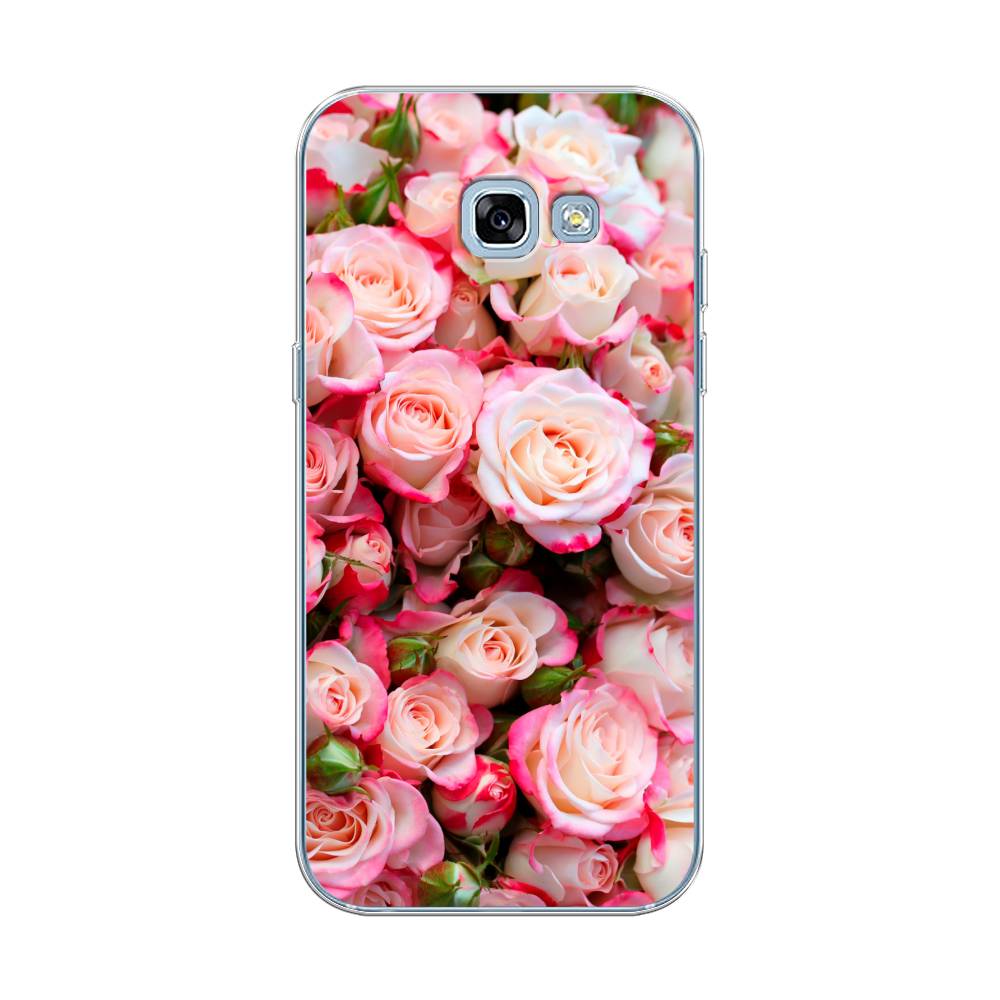

Чехол на Samsung Galaxy A5 2017 "Много роз", Розовый, 20650-2