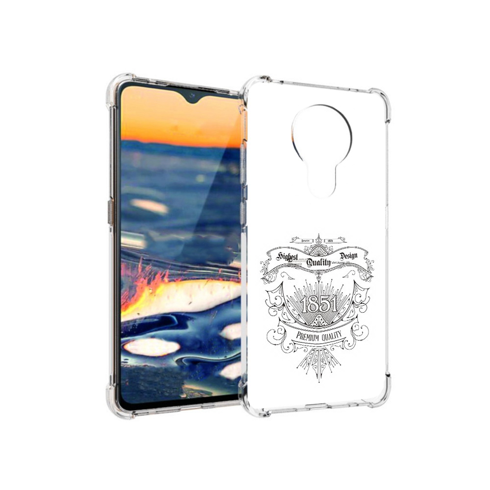 

Чехол MyPads Tocco для Nokia 5.3 логотип 1851 год (PT227052.106.444), Прозрачный, Tocco