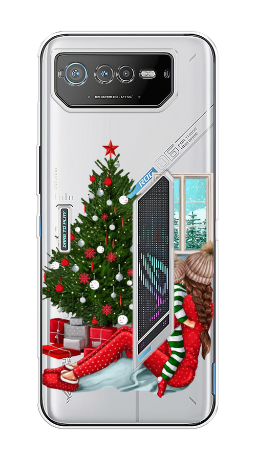 

Чехол на Asus ROG Phone 6 "Новый год с мамой", Красный;зеленый;голубой, 44650-6