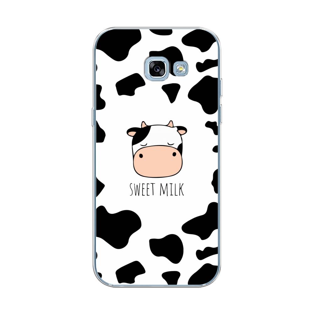 

Чехол на Samsung Galaxy A5 2017 "Sweet milk", Розовый;белый;черный, 20650-1