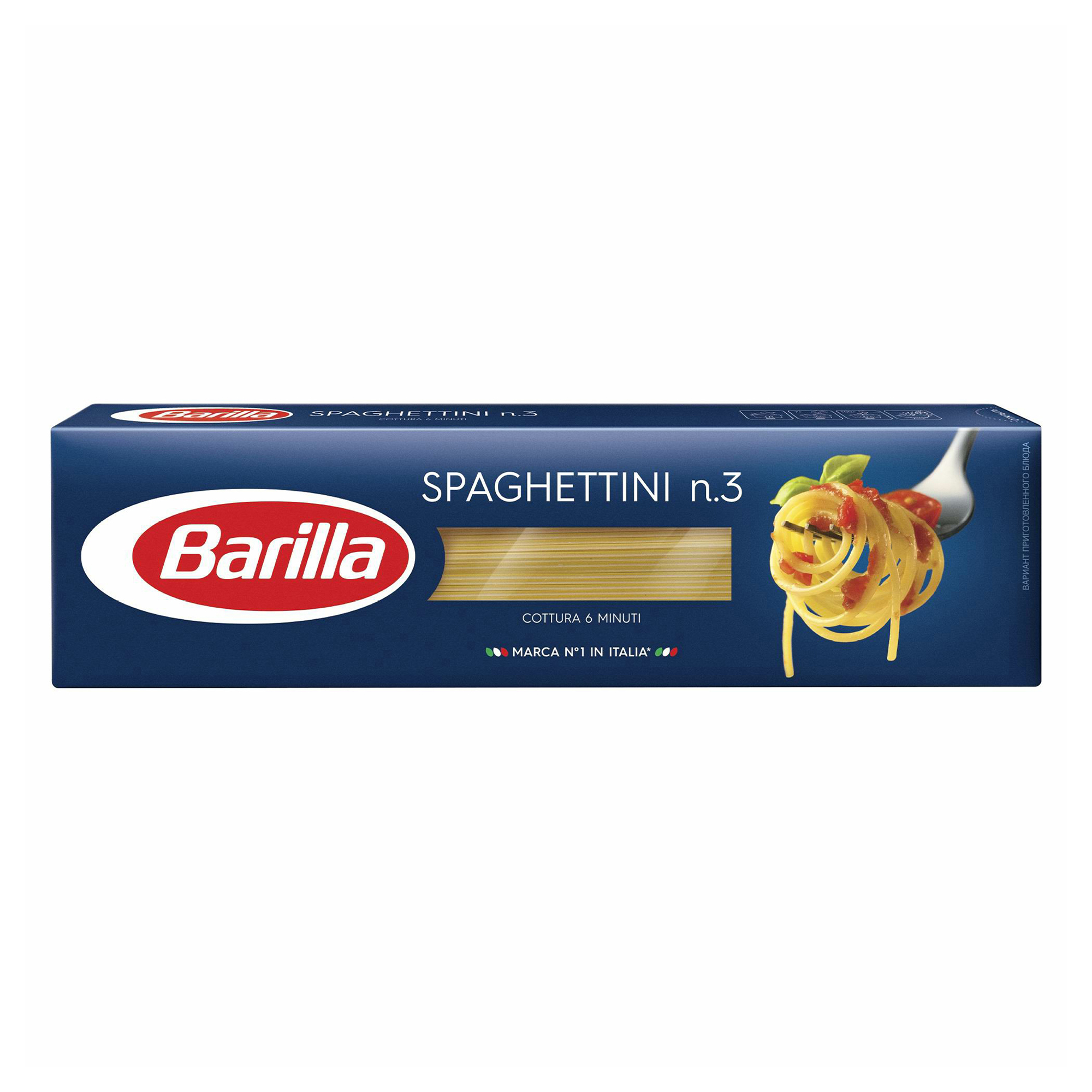 фото Макаронные изделия barilla spaghettini № 3 спагетти 450 г