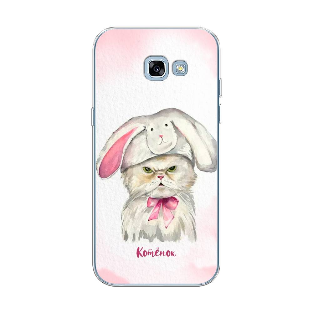 

Чехол на Samsung Galaxy A5 2017 "Мой котёнок", Розовый;серый, 20650-1