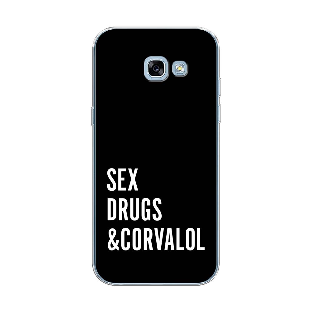 

Чехол на Samsung Galaxy A5 2017 "Corvalol", Черный;серый;белый, 20650-6