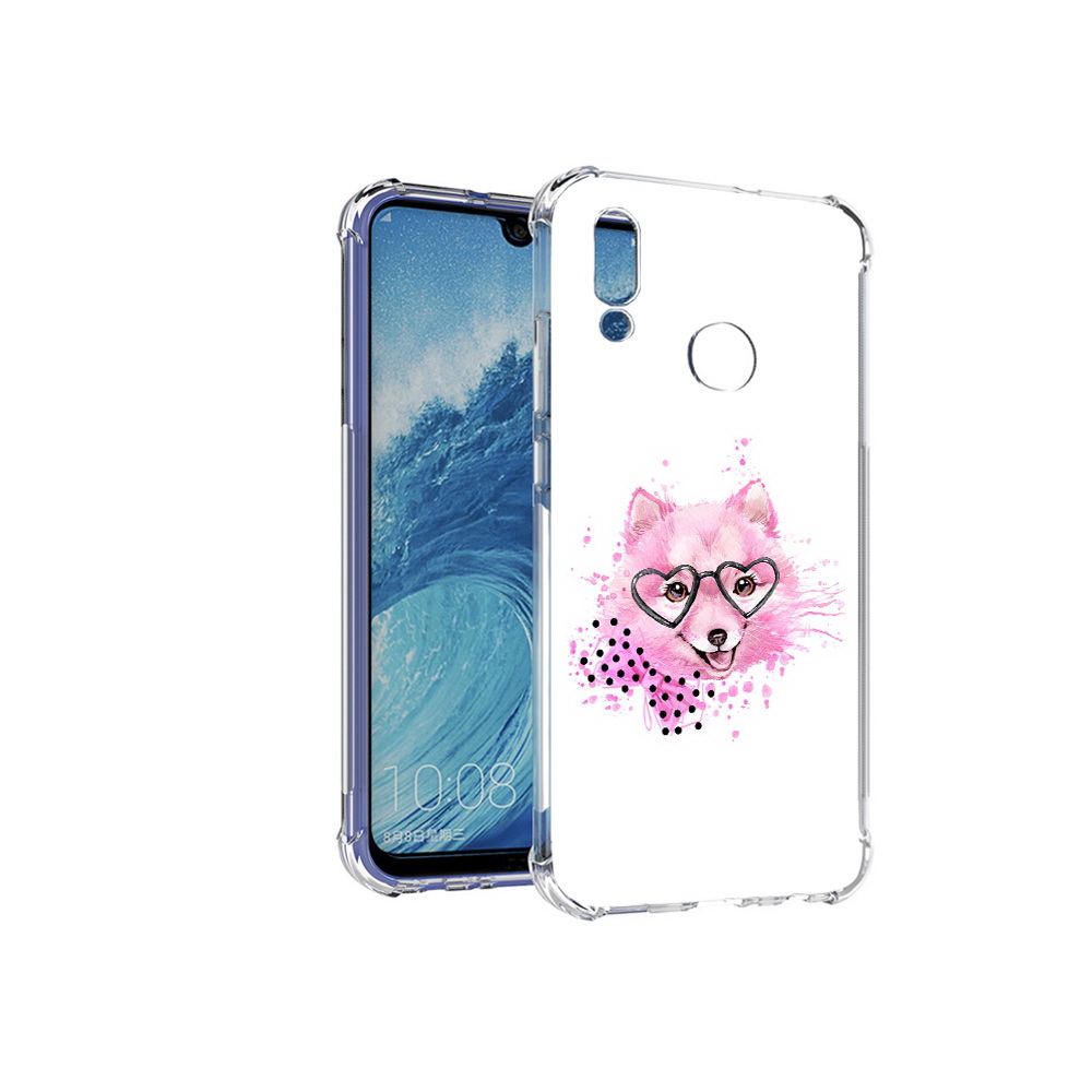 

Чехол MyPads Tocco для Huawei P Smart (2019) розовый волченок, Прозрачный, Tocco